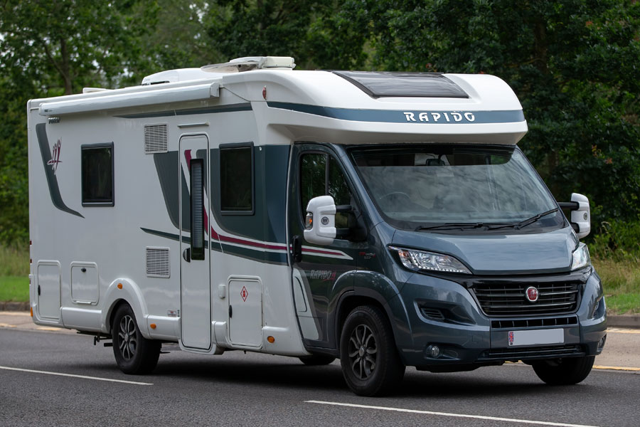 motorhome on the road